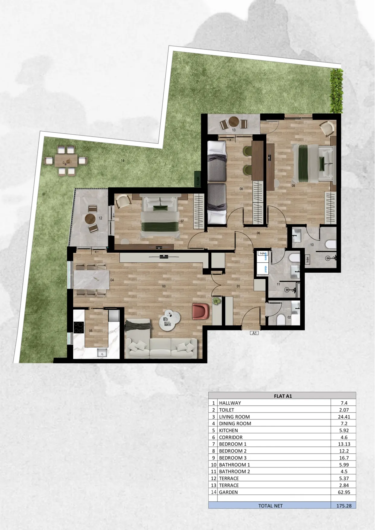 A1 floor plan